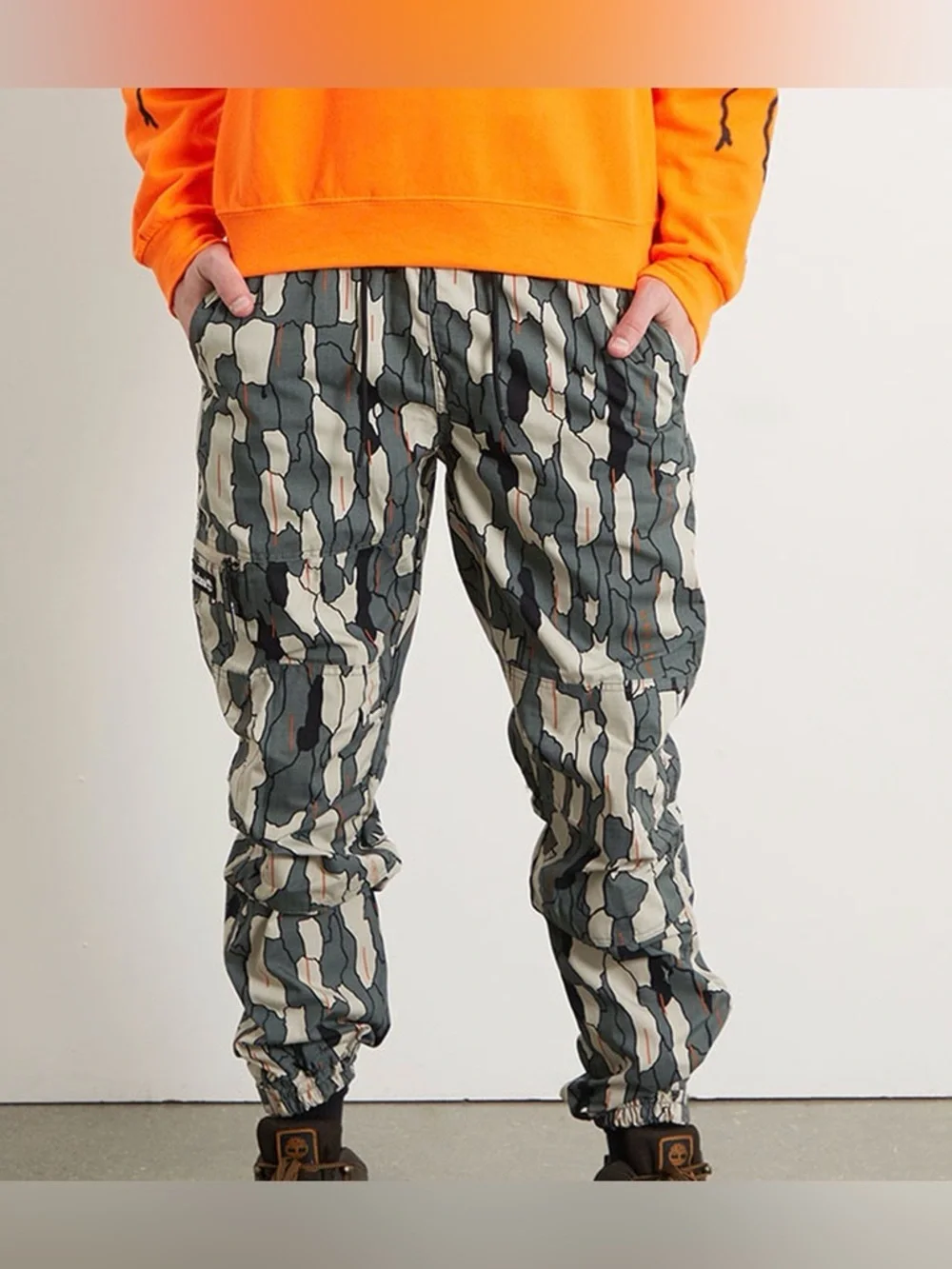 Timberland Eco Water-Resistant Camp Ripstop Jogger Pants Size Medium Camo